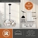 preview thumbnail 4 of 11, Euclid Mercury Glass/ Brass Mid-Century Modern Pendant Light