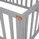 preview thumbnail 25 of 34, Wood Floor Bed Frame with Fence Versatile Daybed for Kids' Rooms and Guest Spaces