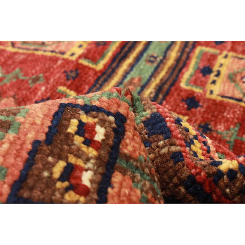 ECARPETGALLERY Hand-knotted Jules Serapi Dark Red Wool Rug - 4'10 x 8'0