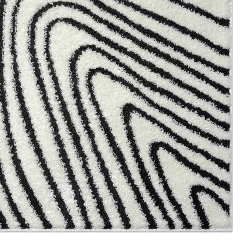 Luxe Weavers Modern Swirl Area Rug Geometric Carpet for Living Room