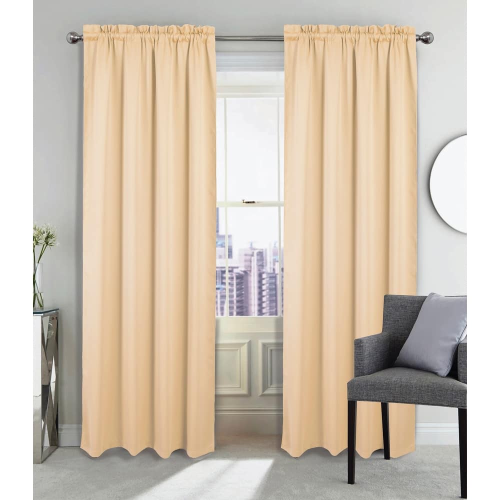 Twilight Room Darkening Rod Pocket Window Curtain 84"