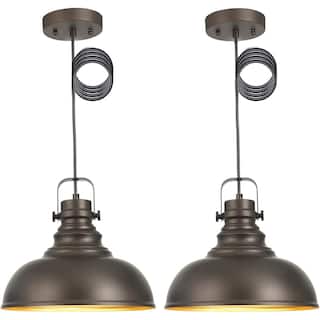 2 pack industrial pendant lamp farmhouse kitchen island pendant light fixture