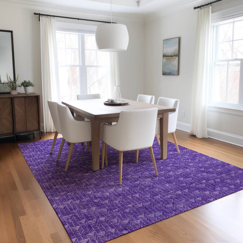 Mafi Stylish Geometric Weather Resistant Versatile Elegance Outdoor Rug