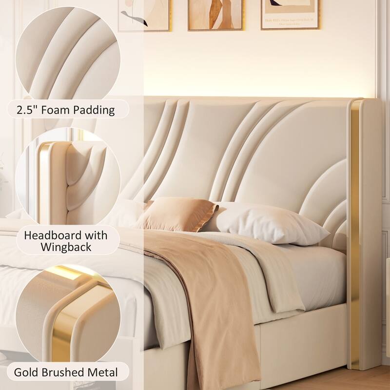 Exquisite Upholstered Bed with Exceptional Storage and Stylish Appeal for Dreamy Slumber