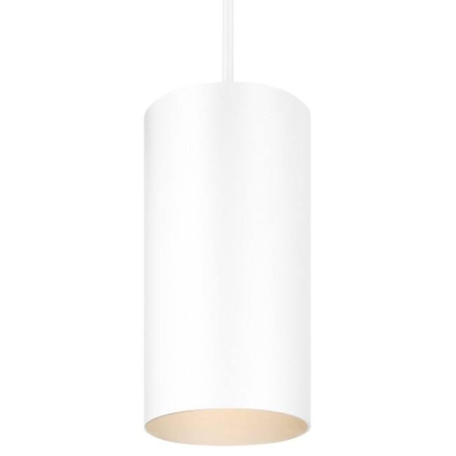 Volume Lighting Single Light 6" Wide LED Outdoor Mini Pendant - White