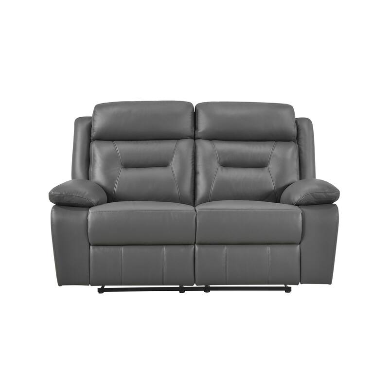 Papyrus 3-Piece Leather Match Manual Reclining Sofa Set