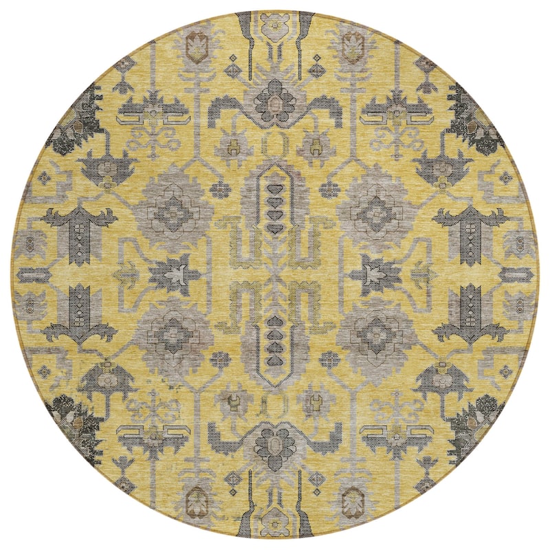 HomeRoots Oriental Traditional Rectangle Outdoor Rug