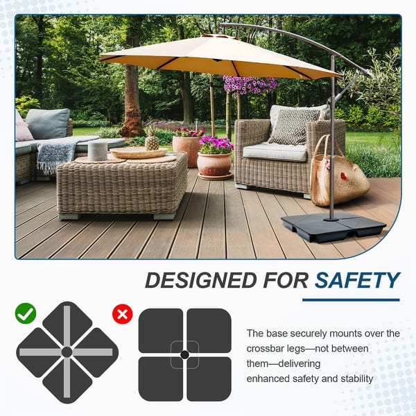 10.5 patio umbrella 6-Rib 10'x6.5' Patio Umbrella Replacement Canopy for Outdoor – Sunny Outdoor  US main image 0