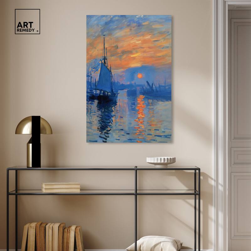 Art Remedy Till Dusk Gallery Wrapped Sailing 1 Piece Canvas Wall Art