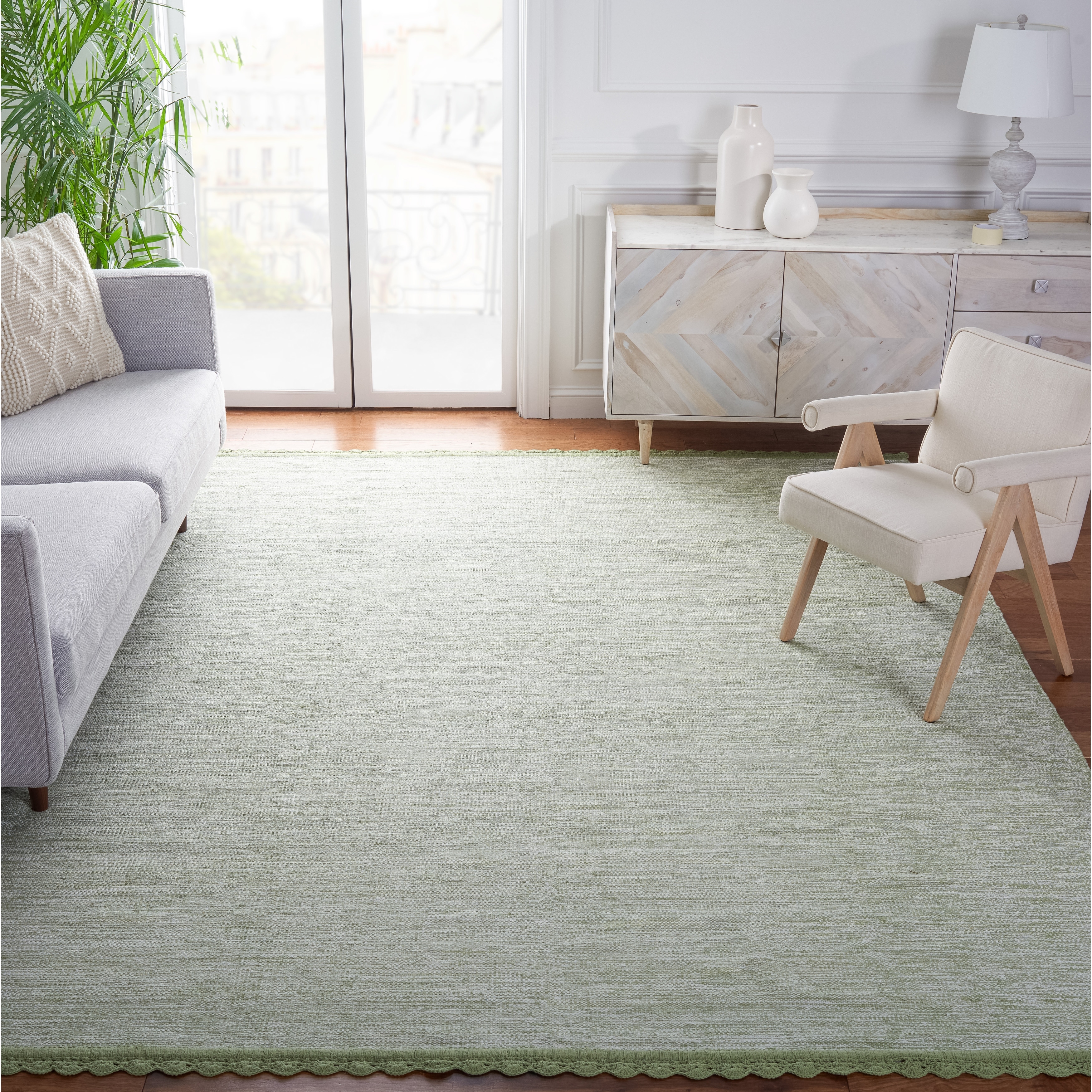 SAFAVIEH, Handmade Flatweave Montauk Gracieuse Casual Cotton Rug