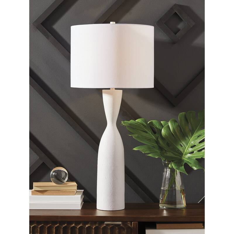 Signature Design by Ashley Davinford White Table Lamp - 16" W x 16" D x 36" H