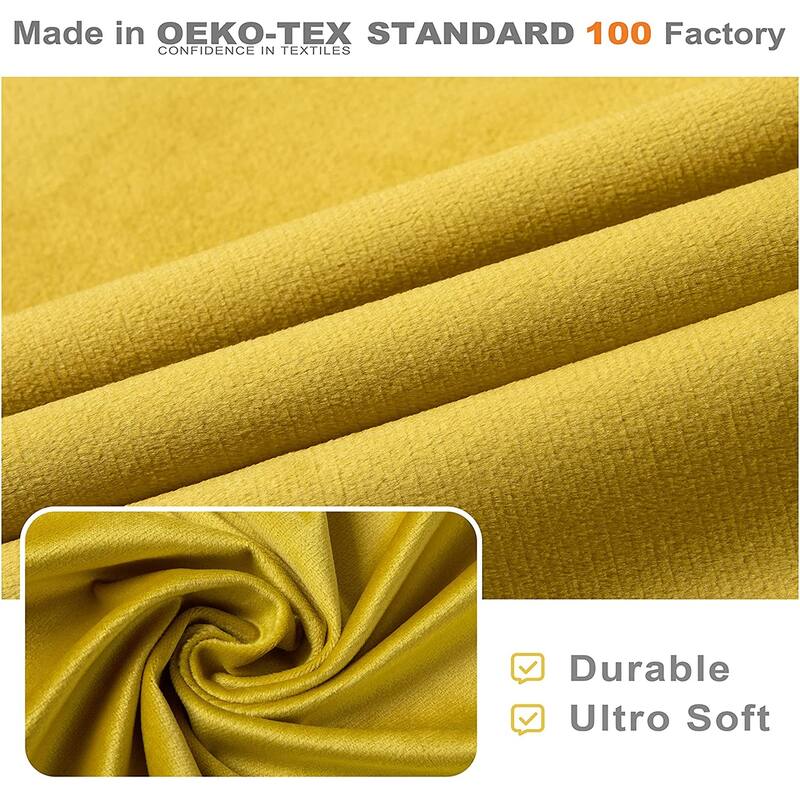 DriftAway Velvet Room Darkening Rod Pocket Tie Up Valance