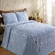 preview thumbnail 42 of 80, Better Trends Ashton Collection in Medallion Design 100% Cotton Tufted Unique Luxurious Machine Washable Tumble Dry Blue - Full