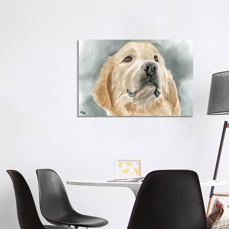 iCanvas "Golden Opportunity - Golden Retriever" by Judith Stein Canvas Print - 26x40x1.5