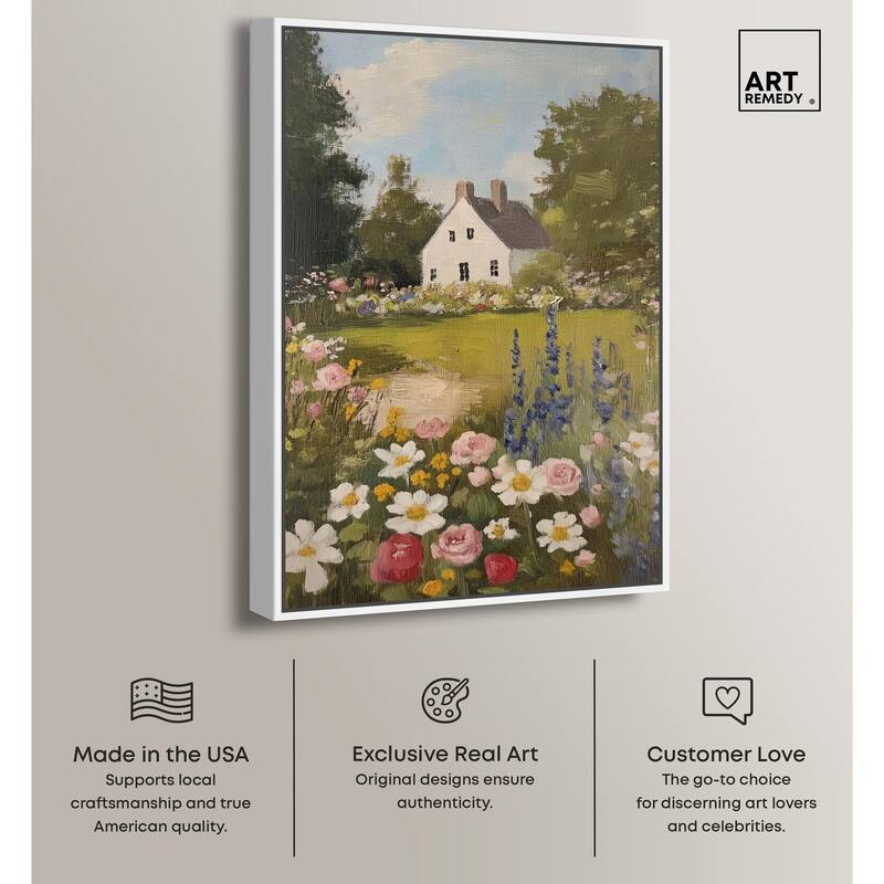 Floral Farmhouse I Canvas by Art Remedy