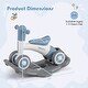 preview thumbnail 24 of 29, Costway 3 in 1 Rocking Horse with Detachable Balance Board and Height - See Details