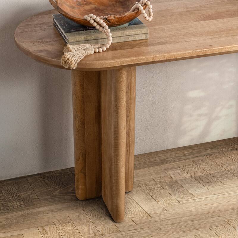 Classic Home Montengo Solid Mango Wood Console Table