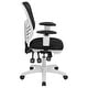 preview thumbnail 94 of 164, Nicholas Mid-Back Blue Mesh Multifunction Executive Swivel Ergonomic Office Chair with Adjustable Arms