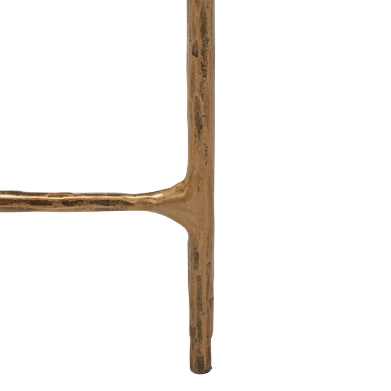 SAFAVIEH Couture Kathleen Oval Metal Coffee Table - 40 In W x 30 In D x 15 In H - 40"W x 30"D x 15"H