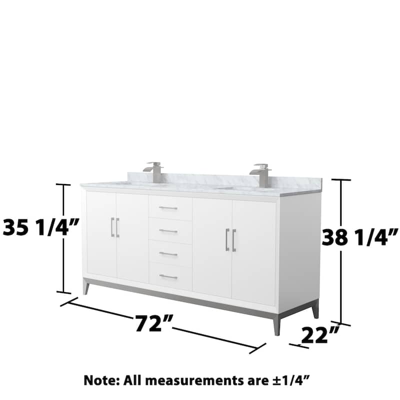 Wyndham Collection WCH818172D-CMUNS-MXX Amici 72" Free Standing Double