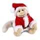 preview thumbnail 1 of 4, DolliBu Santa White Squirrel Monkey Stuffed Animal Plush with Outfit - 12.5 inches