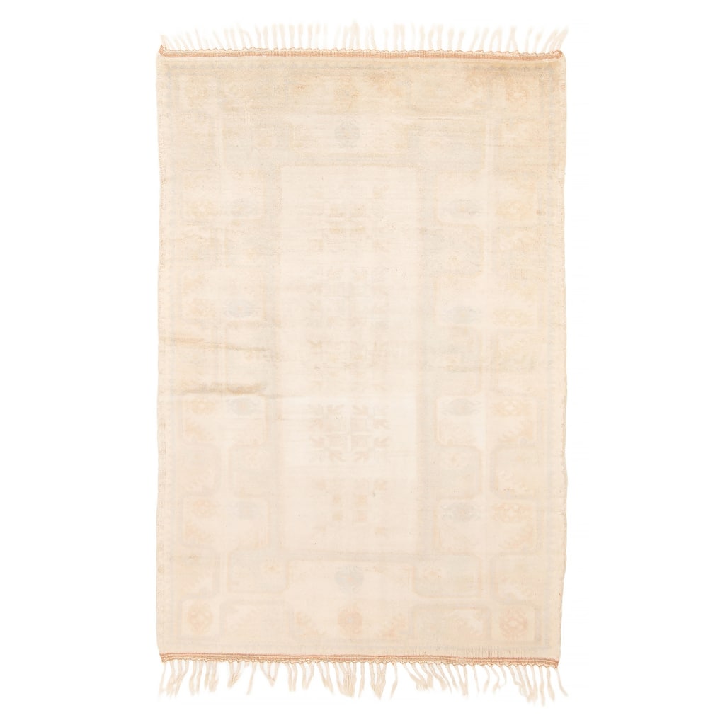ECARPETGALLERY Hand-knotted Andelz Khaki Wool Rug - 4'0 x 6'2