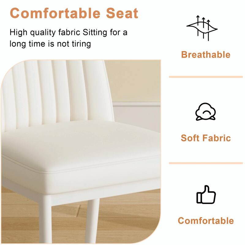 PU Leather Dining Chairs - Waterproof, Modern Design, Easy Clean