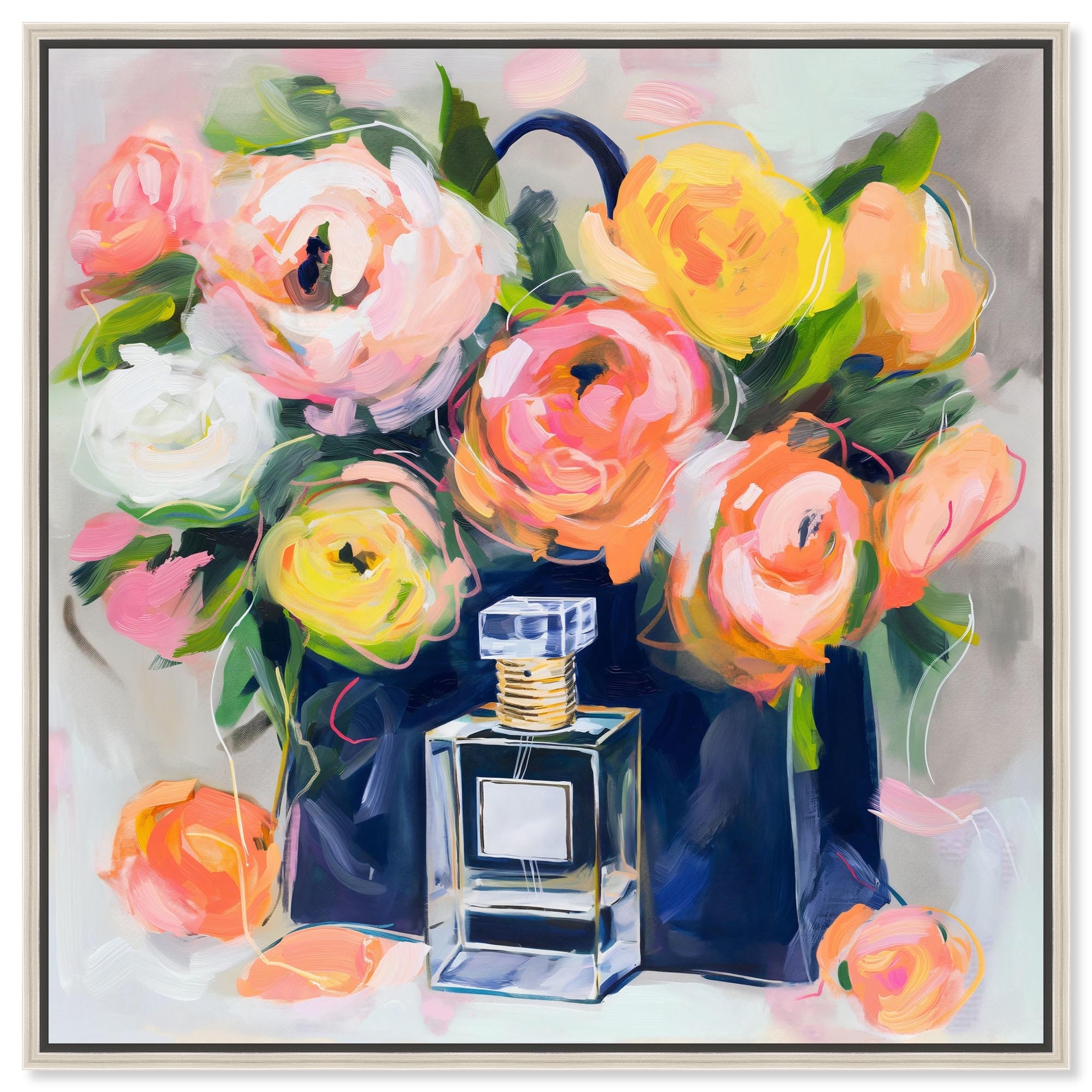 Perfume Bloom Canvas Fashion Art Prints by Art Remedy