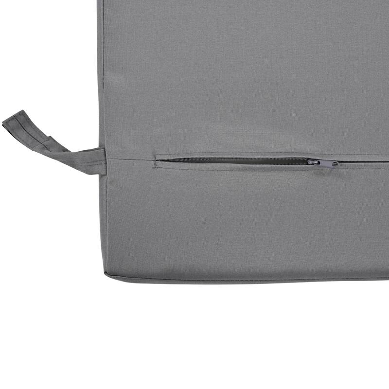 Wood Outdoor Dining Table Set for 4 with Thick Cushions and 4 Chair 5 Piece Outdoor Acacia Wood Dining Table and Chair Set