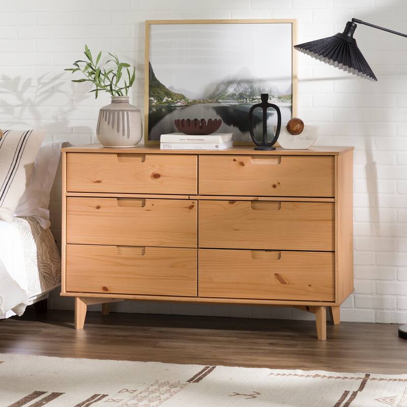 Middlebrook Gammelstaden Mid-Century Solid Wood 6-Drawer Dresser