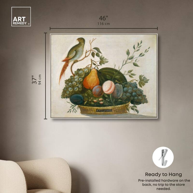 Randall Fruit with Parrot 1777 Canvas by Art Remedy