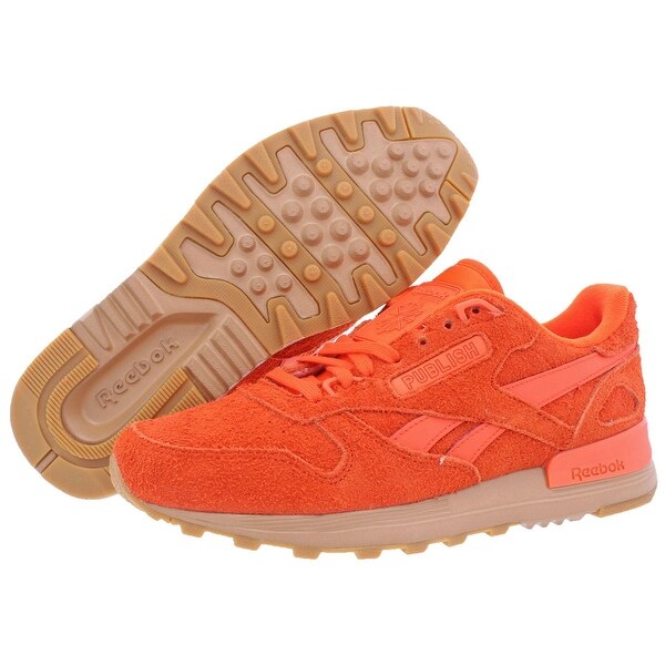 reebok classic suede mens orange