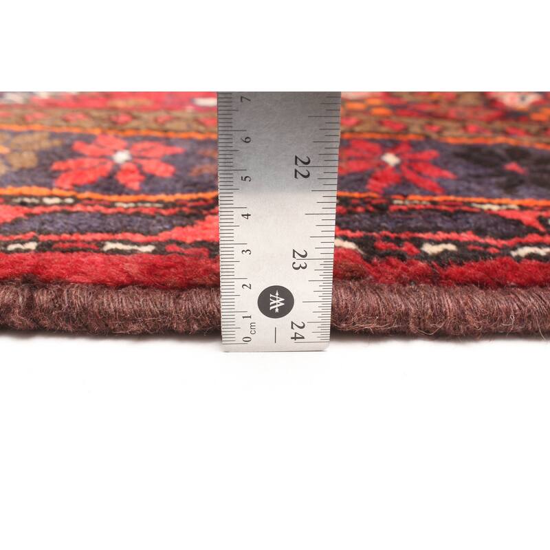 ECARPETGALLERY Hand-knotted Andelz Red Wool Rug - 4'3 x 6'10