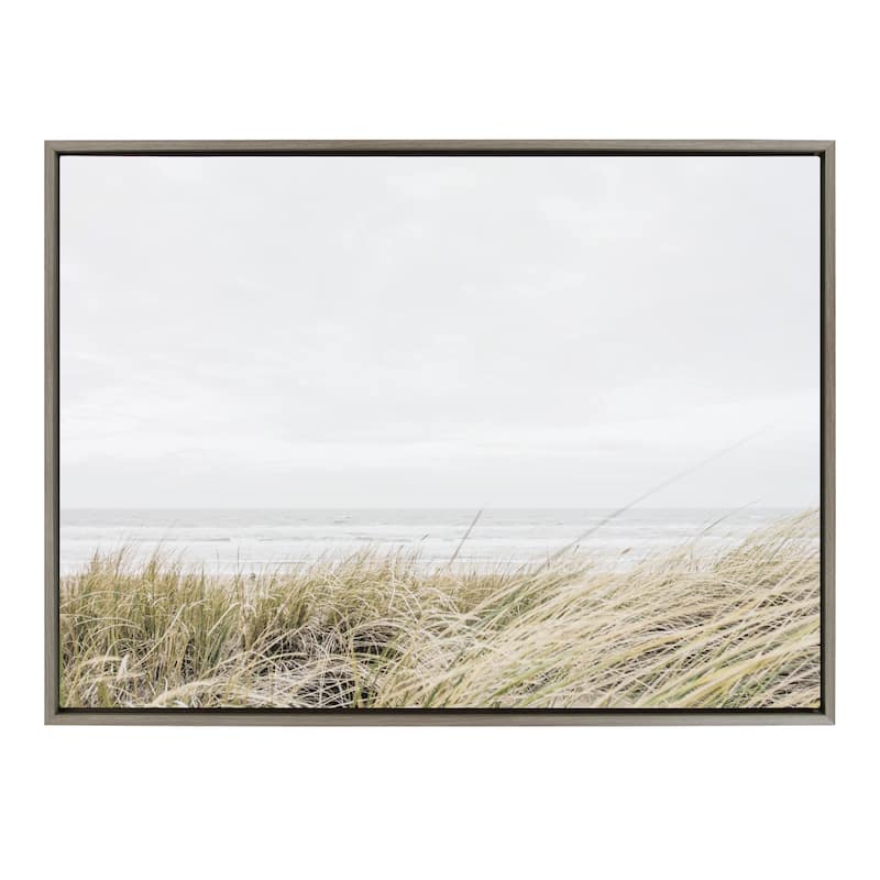 Kate and Laurel Sylvie East Beach Framed Canvas by Amy Peterson