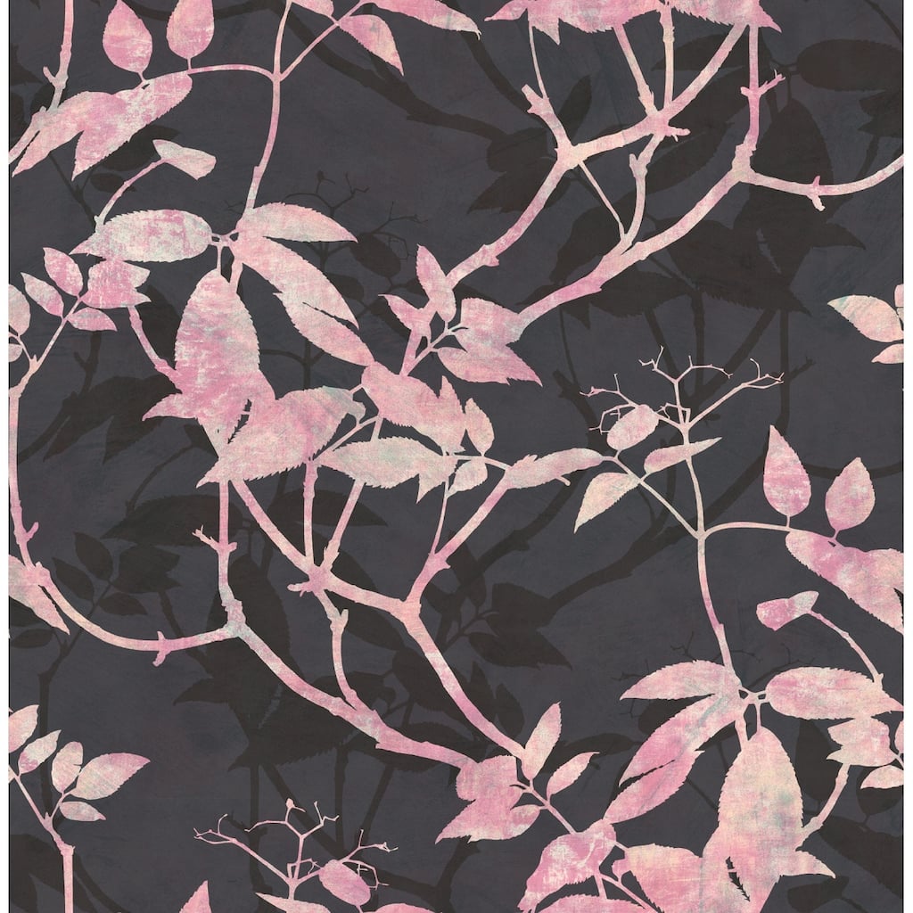 Seabrook Designs Trudi Leaf Trail Unpasted Wallpaper