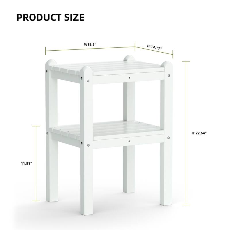 Outdoor Side Table in HDPE for Your Patio or Garden