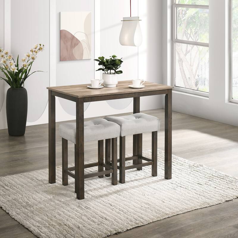 CraftPorch Classy 3-piece Counter Height Dining Set