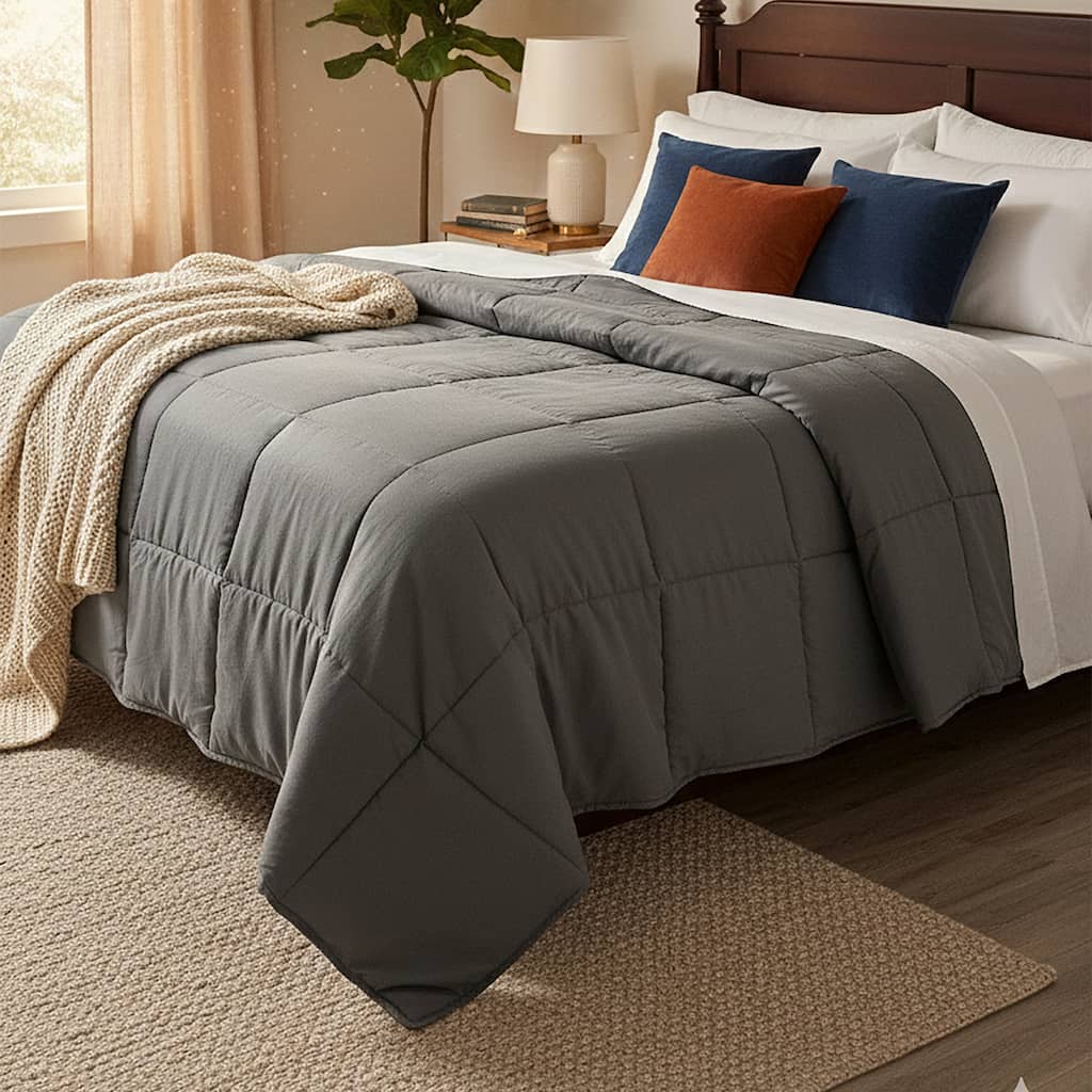 Grey All-season Down Alternative Comforter