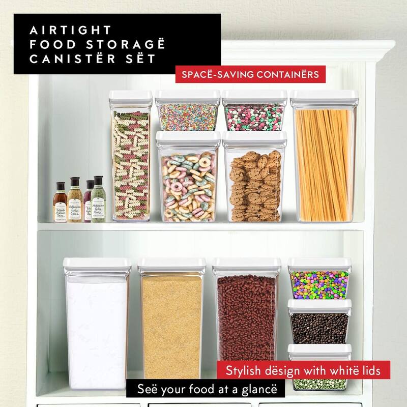 DWËLLZA KITCHEN White Large Airtight Food Storage Containers Set of 4