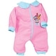 preview thumbnail 3 of 3, Lissi: 18" Talking Baby Doll Set - Pink & Blue - I Love You Mummy Shirt, Hat