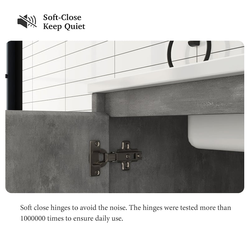 30-inch Freestanding Bath Vanity with Cultured Mable Top