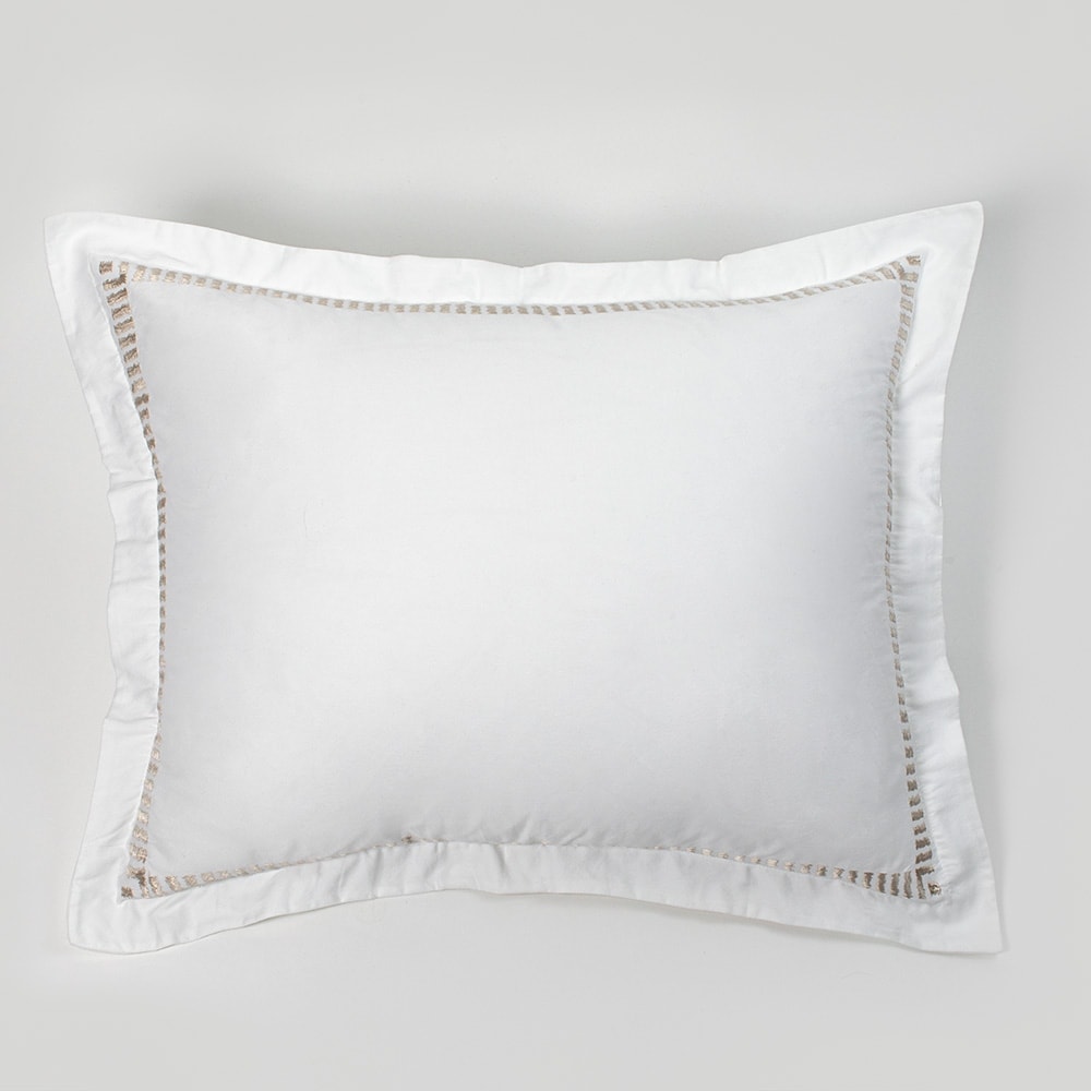 Savona, Rayon/Velvet, Oyster, Sham
