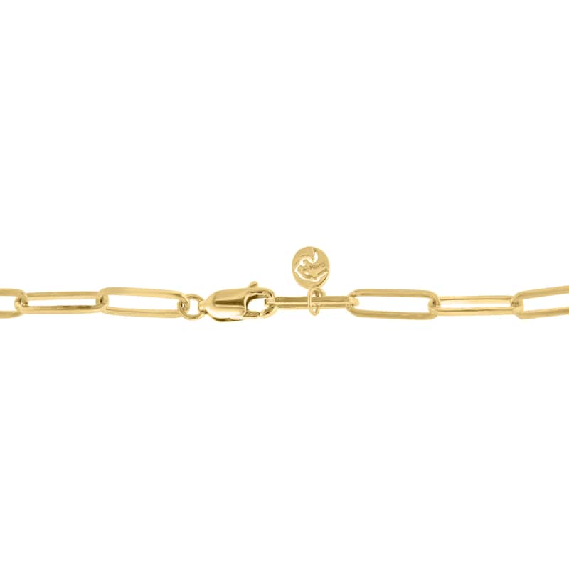 EFFY 925 Sterling Silver Diamond Paperclip Chain Necklace