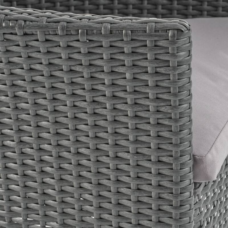 Algoma Wood and Wicker Outdoor 9-piece Dining Set by Christopher Knight Home