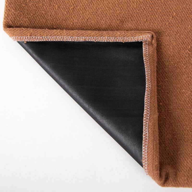 Rizzy Home Vegan Leather Stitched Throw Pillow, 20x20