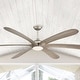 preview thumbnail 1 of 8, 72-inch Driftwood 6-Blade DC Motor Ceiling Fan with Light and Remote