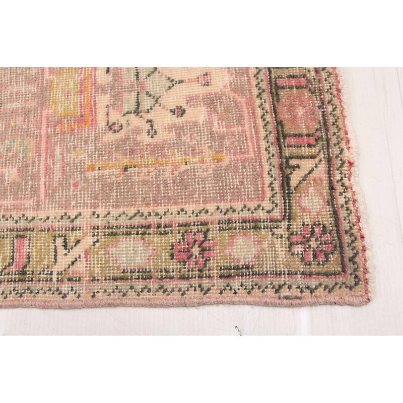 ECARPETGALLERY Hand-knotted Antalya Vintage Pink Wool Rug - 9'9 x 12'10