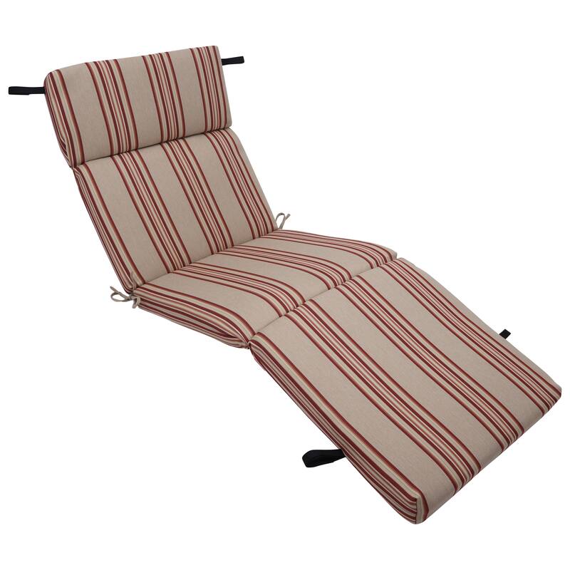 72-inch by 24-inch Woven Olefin Outdoor Chaise Lounge Cushion - 72 x 24 - Copley Sunset