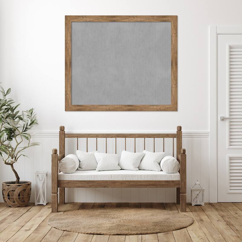 Amanti Art Owl Brown Framed Magnetic Board