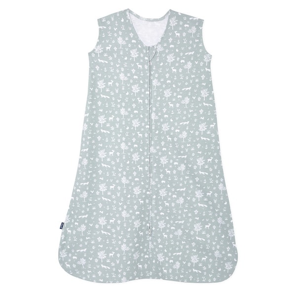 slide 2 of 5, HALO SleepSack wearable blanket, 100% cotton, Sage Woodland, M, 6-12M - medium